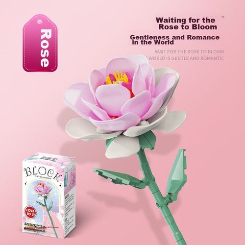 Bloques de construcción de flores FERMÍ S2258 de plástico para niños