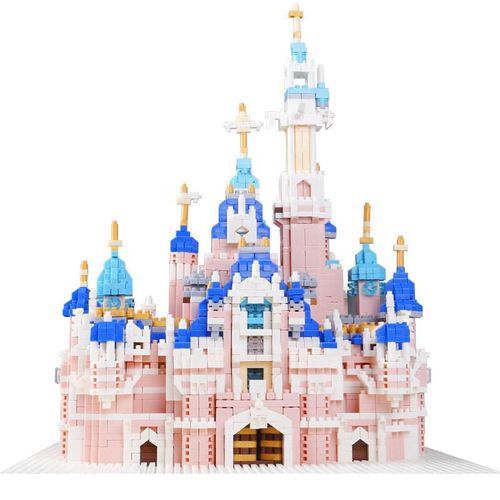 Bloques de construcción DISNEY Castillo gigante compatible con LEGO para niños y niñas