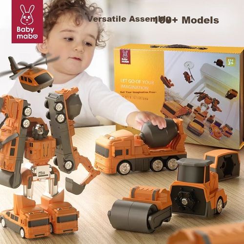 Juguete Magnético Robot Transformable, BABYMABO, Modelo no especificado, Multicolor