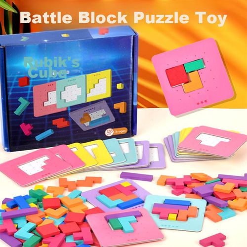 Rompecabezas Educativo Bai Li Shuang, Bloques de Batalla, Madera