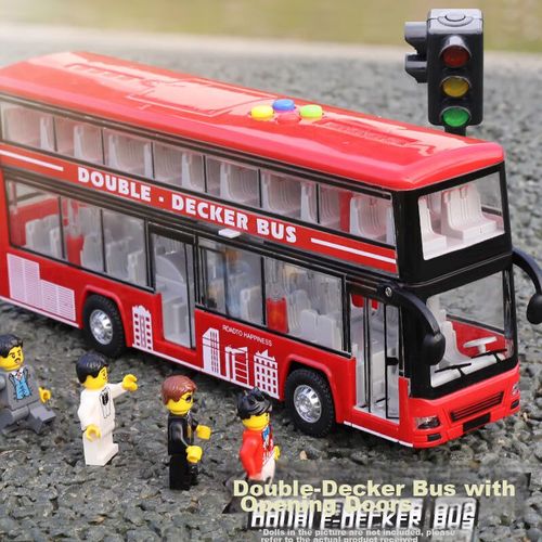 Autobús Narrador Baole Star Toys dos pisos rojo/azul