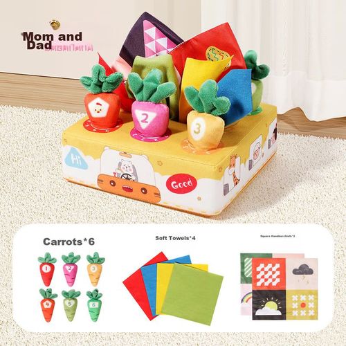 Juguete de Tela Zanahorias Babamama 6 Piezas