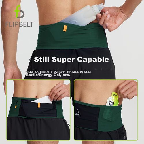 Cinturón de cadera Flipbelt FB0015 de poliamida y spandex Verde bosque Unisex