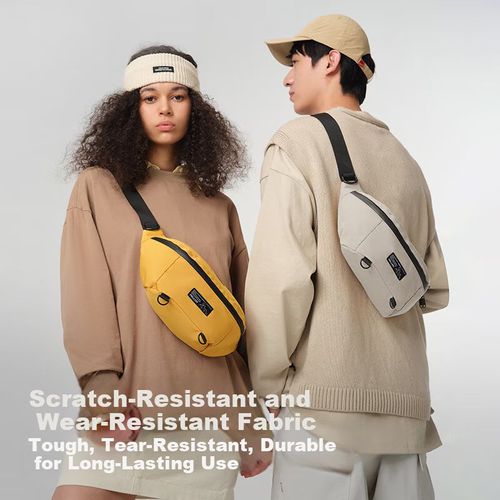 Bolso bandolera PELLIOT 16402611 de poliéster Negro Unisex