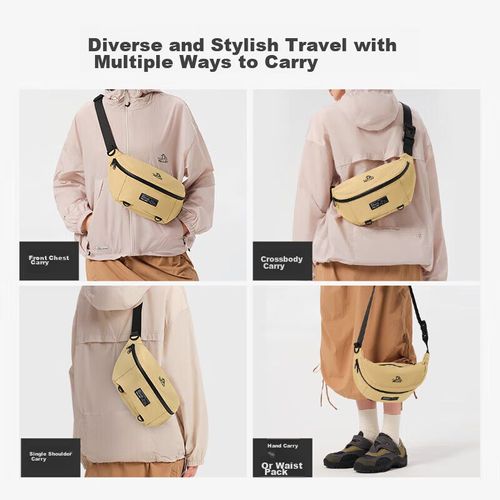 Cangurera PELLIOT 16402611 de poliéster Amarillo Unisex