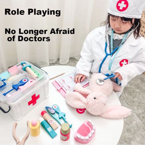 Set de Juguete de Doctor LITTLE BEAN 16 piezas de plástico para niños