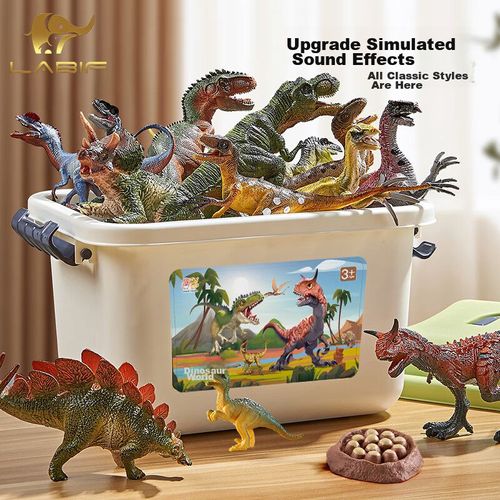 Set de juguetes de dinosaurios PALYFULHOME 5 piezas de PVC para niños