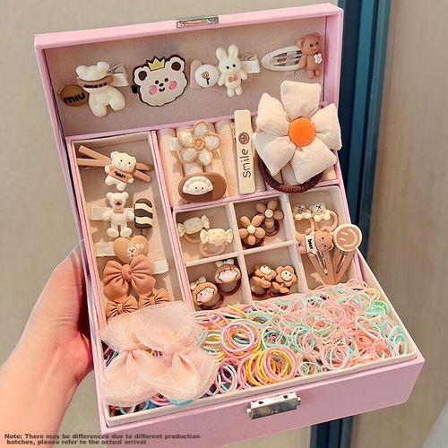 Accesorios para el cabello BEIMUXING 327 piezas de plástico café para niñas