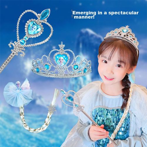 Varita mágica y corona DISNEY FROZEN II de plástico para niñas