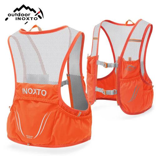 Mochila para trail running INOXTO 592 de nylon naranja unisex