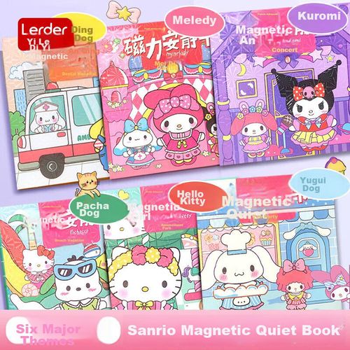 Juego de libro magnético Le DI 6 escenas de papel para niñas