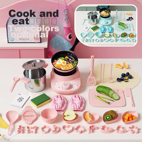 Juego de Cocina Mini TRUE COOKING 10 piezas de acero inoxidable para niños