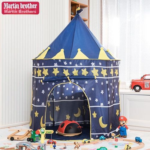 Tienda Castillo Infantil MARTIN BROTHERS de poliéster Azul/Rosa para niños