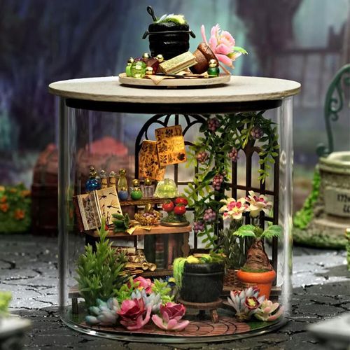 Casa en Miniatura DIY Botella de los Sueños 12 cm x 9 cm