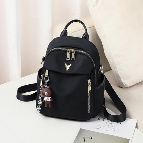 Mochila Oxford LOVE SEA E8er de tela negra Unisex