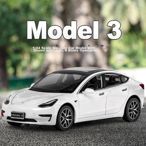 1/24 Black Mamba Model 3 Coche Eléctrico con Sonido y Luz 13cm x 25.5cm