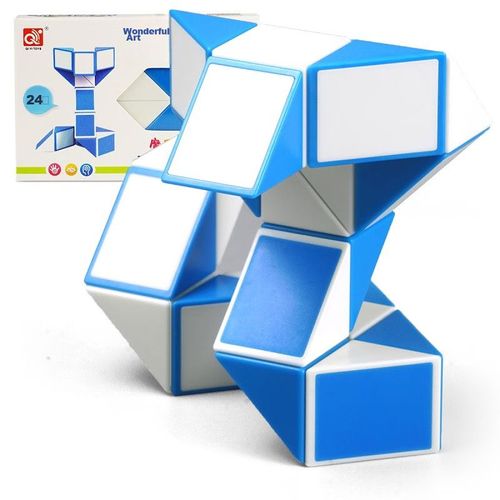 Cubo Mágico QIYI 0933C-1 24 segmentos azul y blanco