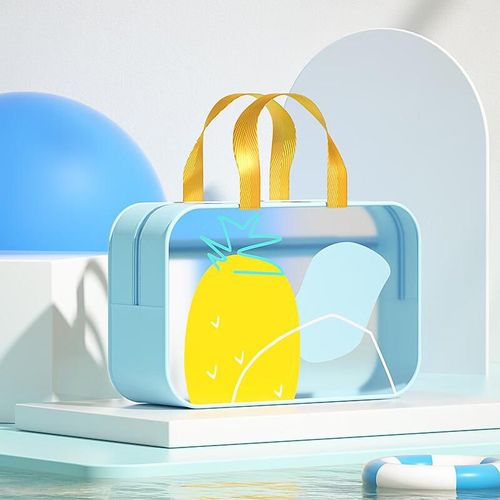 Bolso De Natación Youyou Impermeable Azul Mediana Separación Seco Y Húmedo