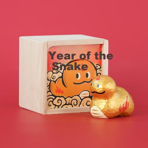 Adorno de escritorio MARCA MUSEO DA DE ARTE Serpiente dorada Pequeña