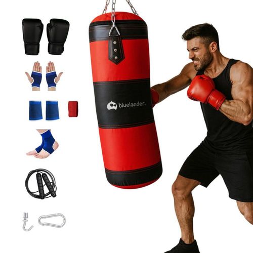Costal de Boxeo Resistente Y Versátil Bluelander, Fácil De Instalar Ideal para Entrenamiento en Casa o Gimnasio