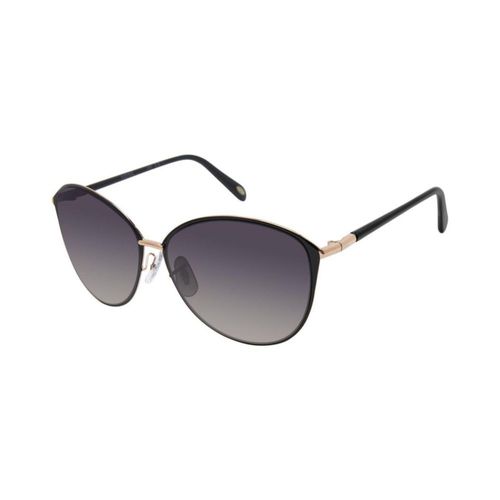FOSSIL Lentes de sol X82501 Outlook Mujer ojo de gato negro 100% UV