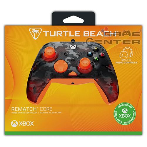 Control Turtle Beach Rematch Core Ghost Black Camo Naranja Xbox Series X