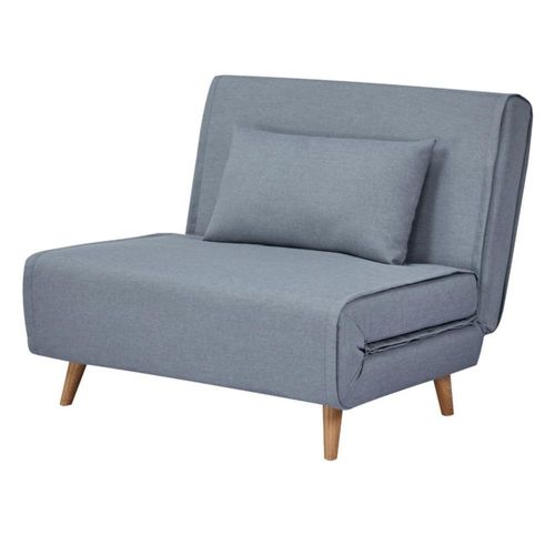 Sillón Sofá Cama Individual Velne Top Living Plegable Gris