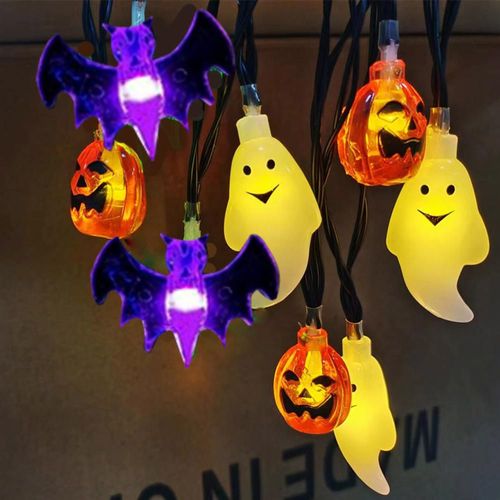 luces decorativas de Halloween, arañas, murciélagos, luces decorativas de Halloween, HOGAWAY