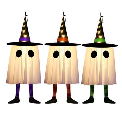 Luces de Halloween, luces decorativas para fiestas, guirnaldas de calabazas, luces LED de telaraña.HOGAWAY