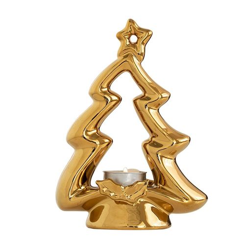 Candelabro navideño, adornos de escaparate, decoraciones navideñas, bandeja para velas ambientales.HOGAWAY