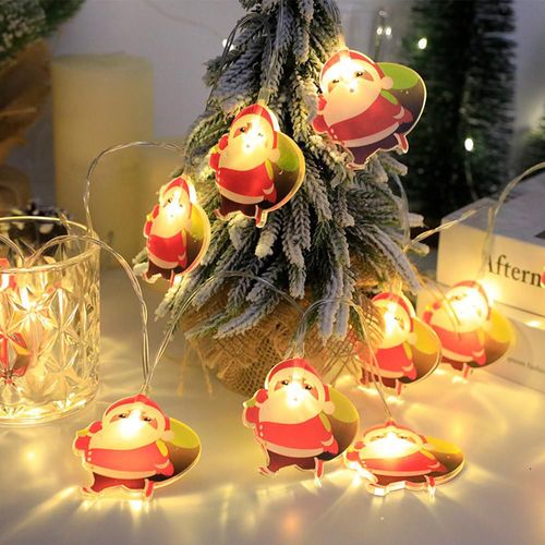 Cadenas de luces de tiras navideñas, cadenas de luces de piñas navideñas.HOGAWAY