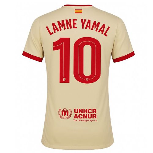 Increible! Jersey Playera Lamine Yamal 10 Champions Edicion Especial Dorado Retro