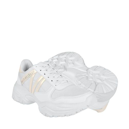 TENIS CASUALES STYLO MUJER 19752 TEXTIL BCO