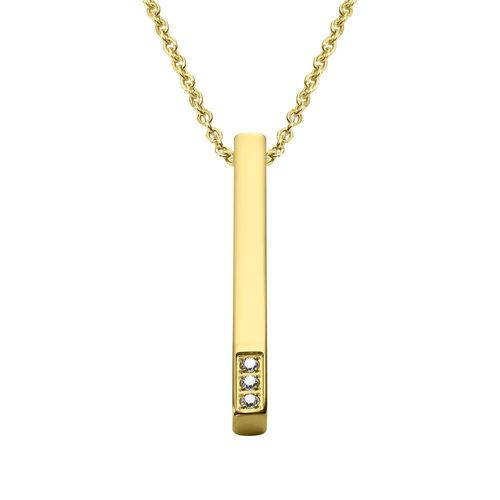 Collar y dije enso para mujer ejn3363g dorado