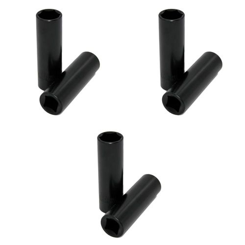 Pack 6 dados impacto largo 1/2 x 11/16 pulg maple tools