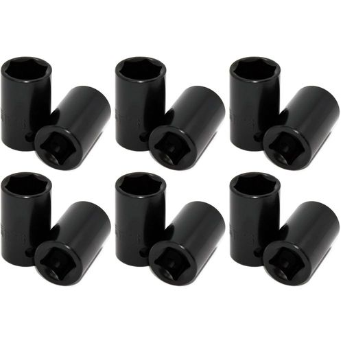 Pack 12 dados de impacto corto 1/2 x 13/16'' maple tools