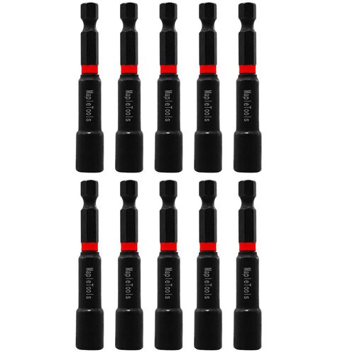 Pack 10 dados magnetico 1/4'' para taladro maple tools