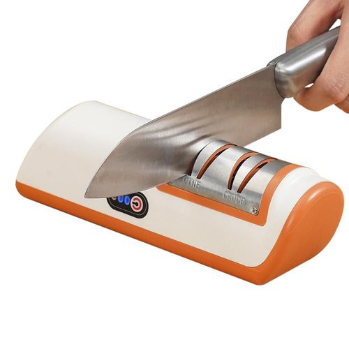 Afilador de cuchillos eléctrico, piedra de afilar doméstica, multifuncional, totalmente automático, recargable, afilador de cuchillos compacto