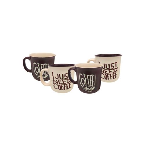 SET DE 4 TAZAS CERAMICA CAPUCCINO CHEFMAKER