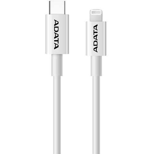 Cable usb 2.0 tipo c adata usb-c lightning carga rapida iphone amficpl-1m-cwh