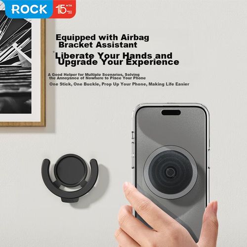 Soporte ROCK para teléfono negro