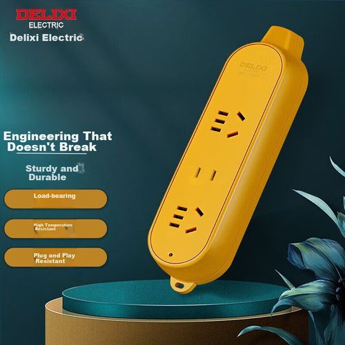 Multicontacto 3 Salidas DELIXI Amarillo