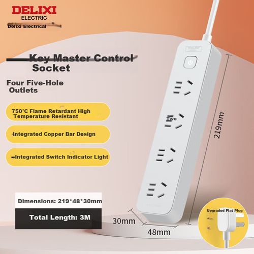 Multicontacto 4 Salidas DELIXI ELÉCTRICO 3m