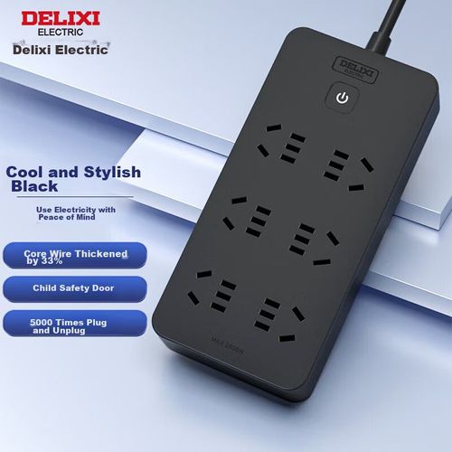 Multicontacto 6 Salidas DELIXI CD98J-B 1.8m Tipo I