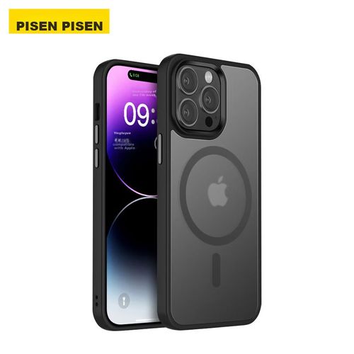 Funda Para Iphone 14 Pro Max Pisen Magnética Pc+Tpu Negra