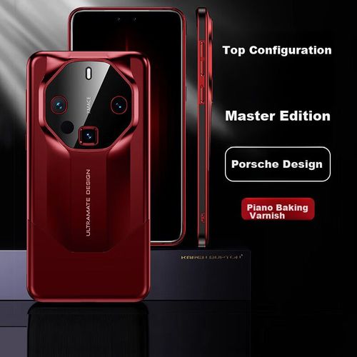Funda Para Huawei Mate 60 Rs Im-Chen Metal Rojo Vivo