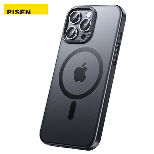 Funda Para Iphone 16 Pro Max Pisen Magnética Tpu/Pc Negro