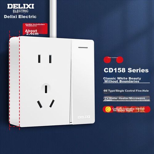 Enchufe 10A DELIXI CD158