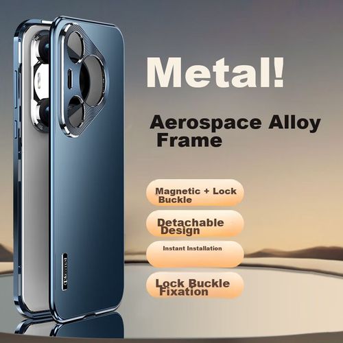 Funda Para Huawei Pura 70 Im-Chen Metálica Azul