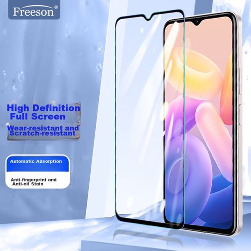 Mica Protector De Pantalla Freeson Para Vivo /35+//35m+/Realme Zhenmei 10 Negro